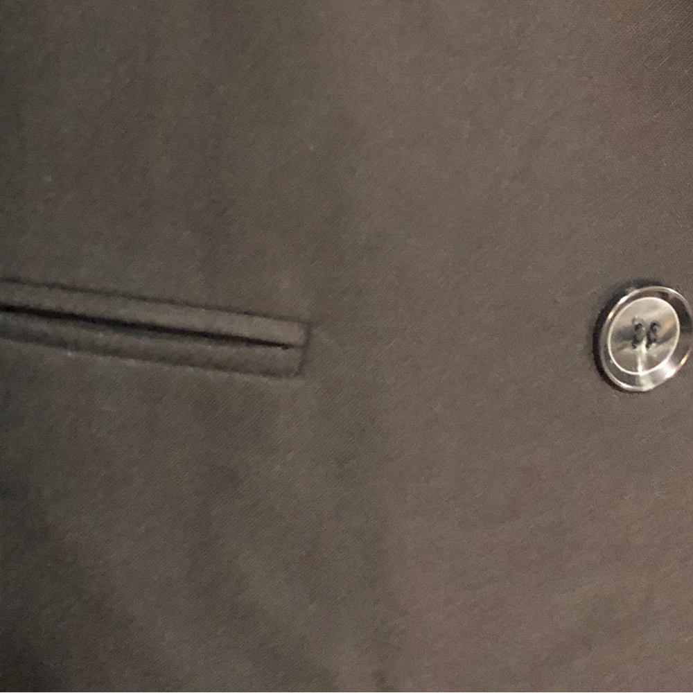 Black Tailored Double-Breasted Structured Suit Bl… - image 7